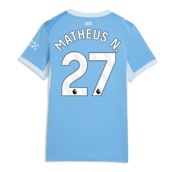 Manchester City Matheus Nunes #27 Maglia Gara Casa Repliche 2026-27 Donna Maniche Corte